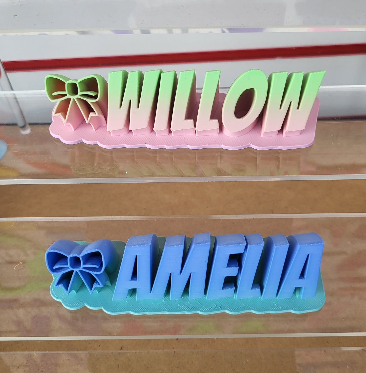 3d printed desk name sign