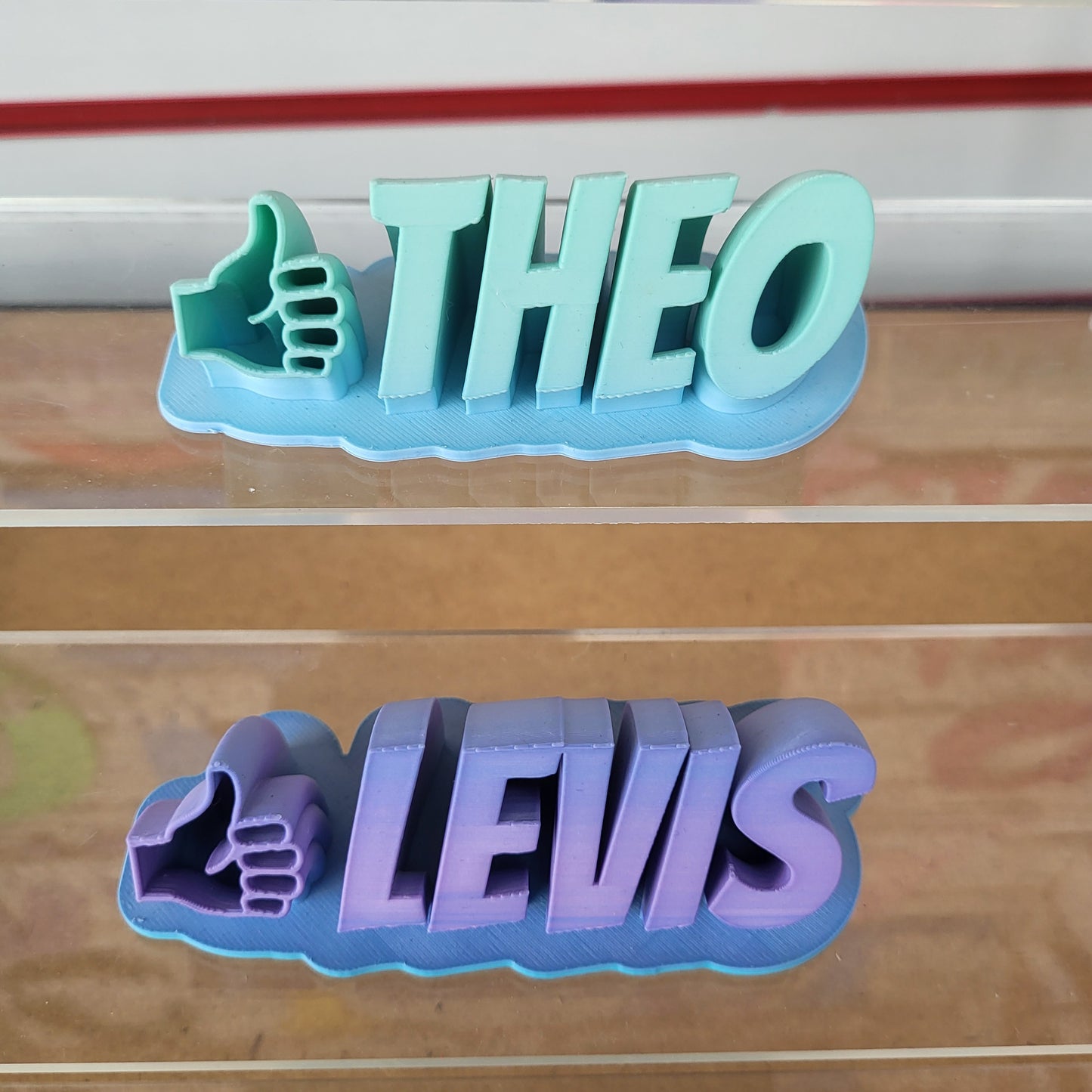 3d printed desk name sign
