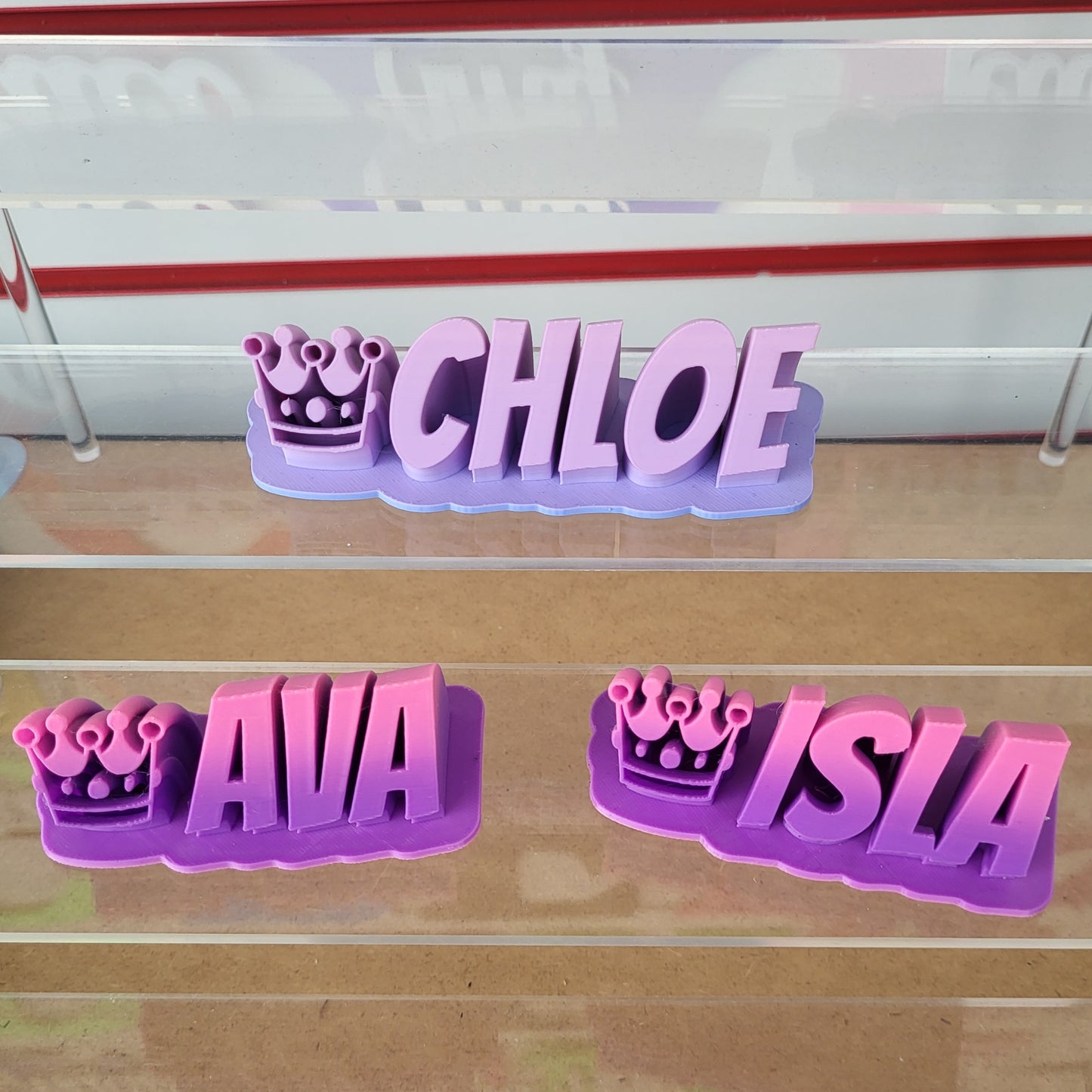 3d printed desk name sign