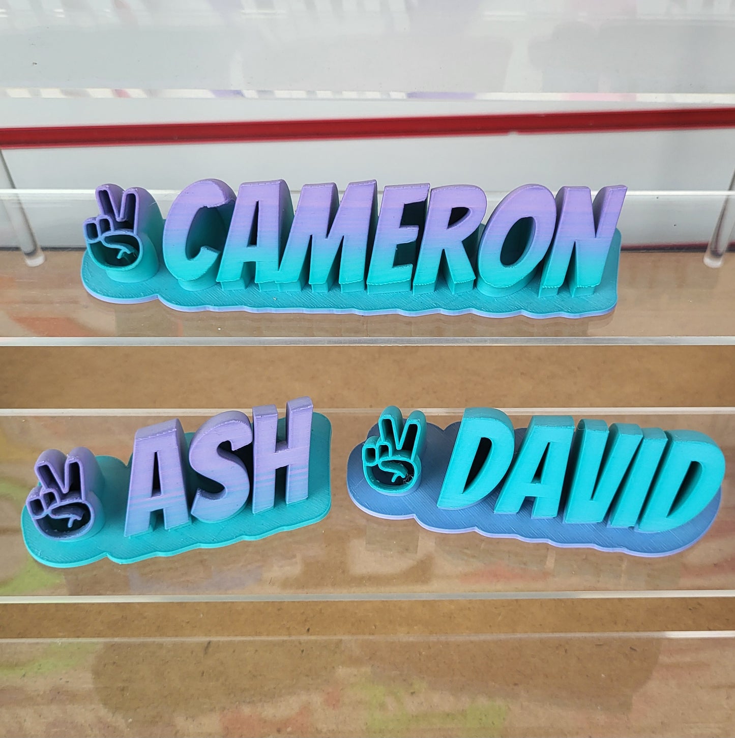3d printed desk name sign