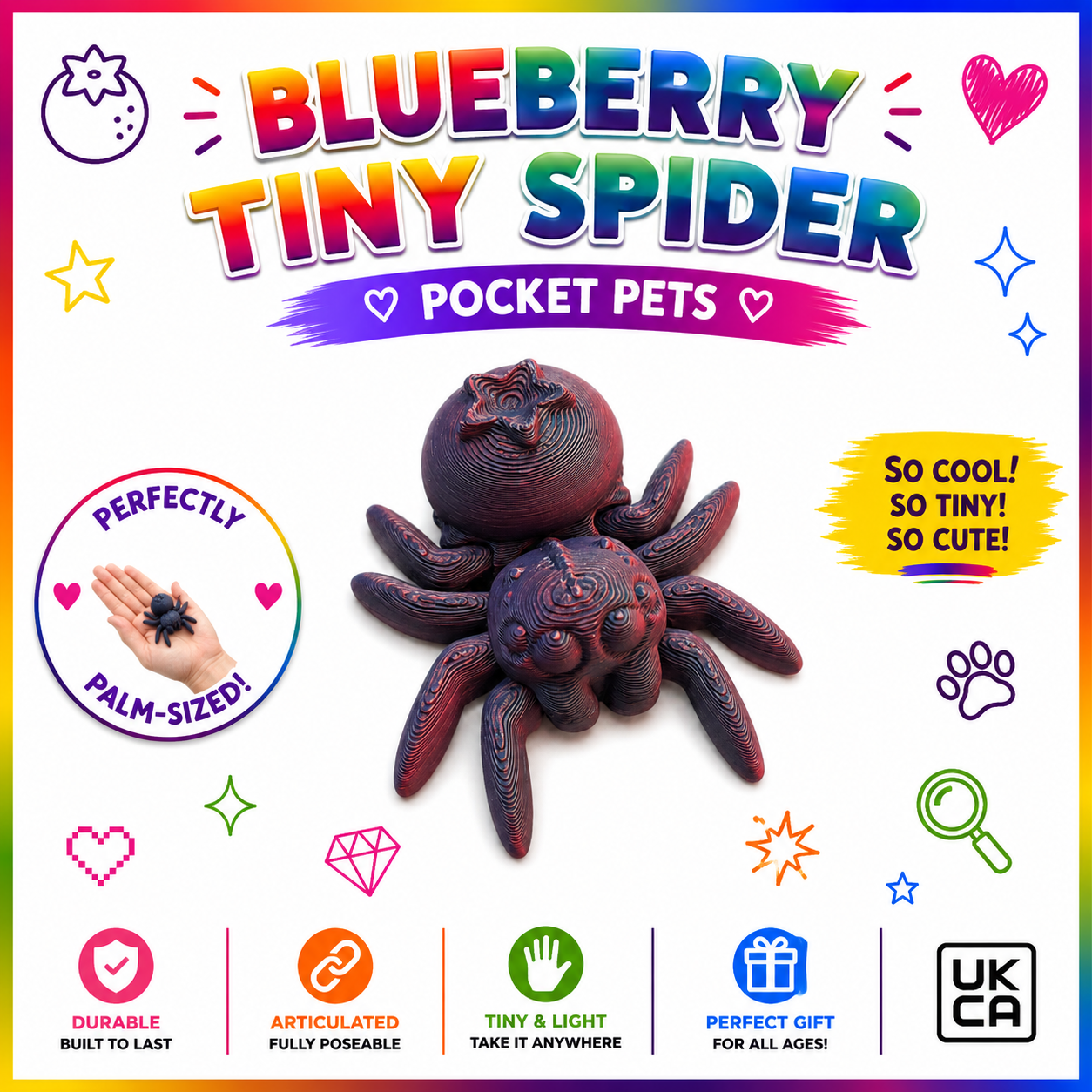 Blueberry Tiny Spider