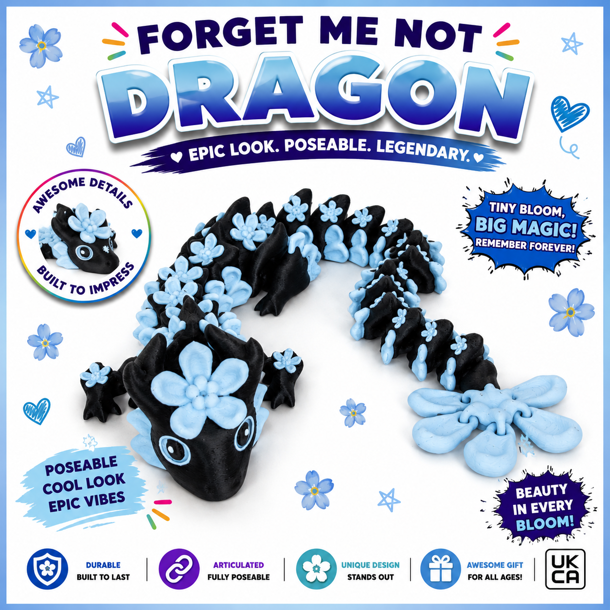 Forget Me Not Dragon