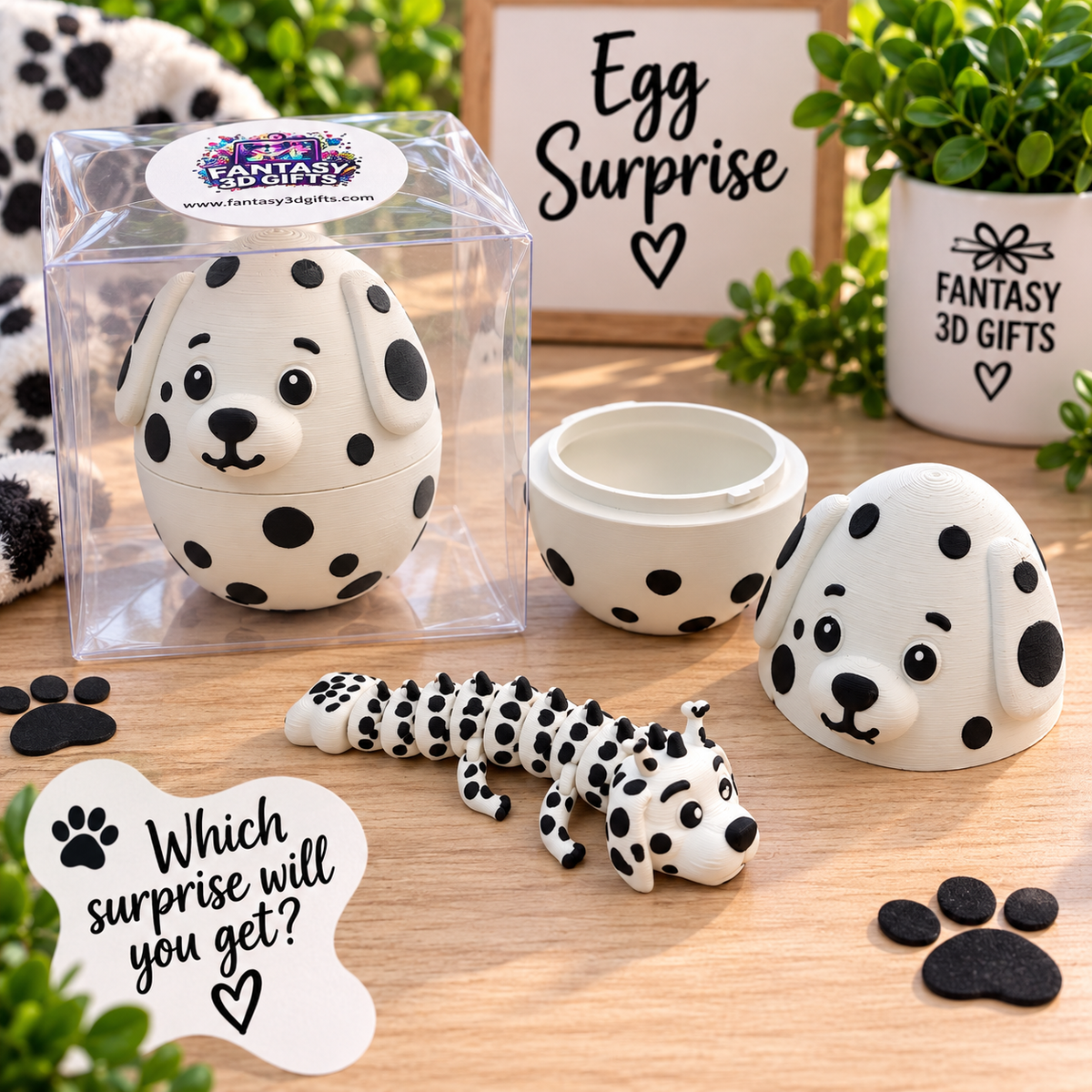 Dalmatian Egg Surprise
