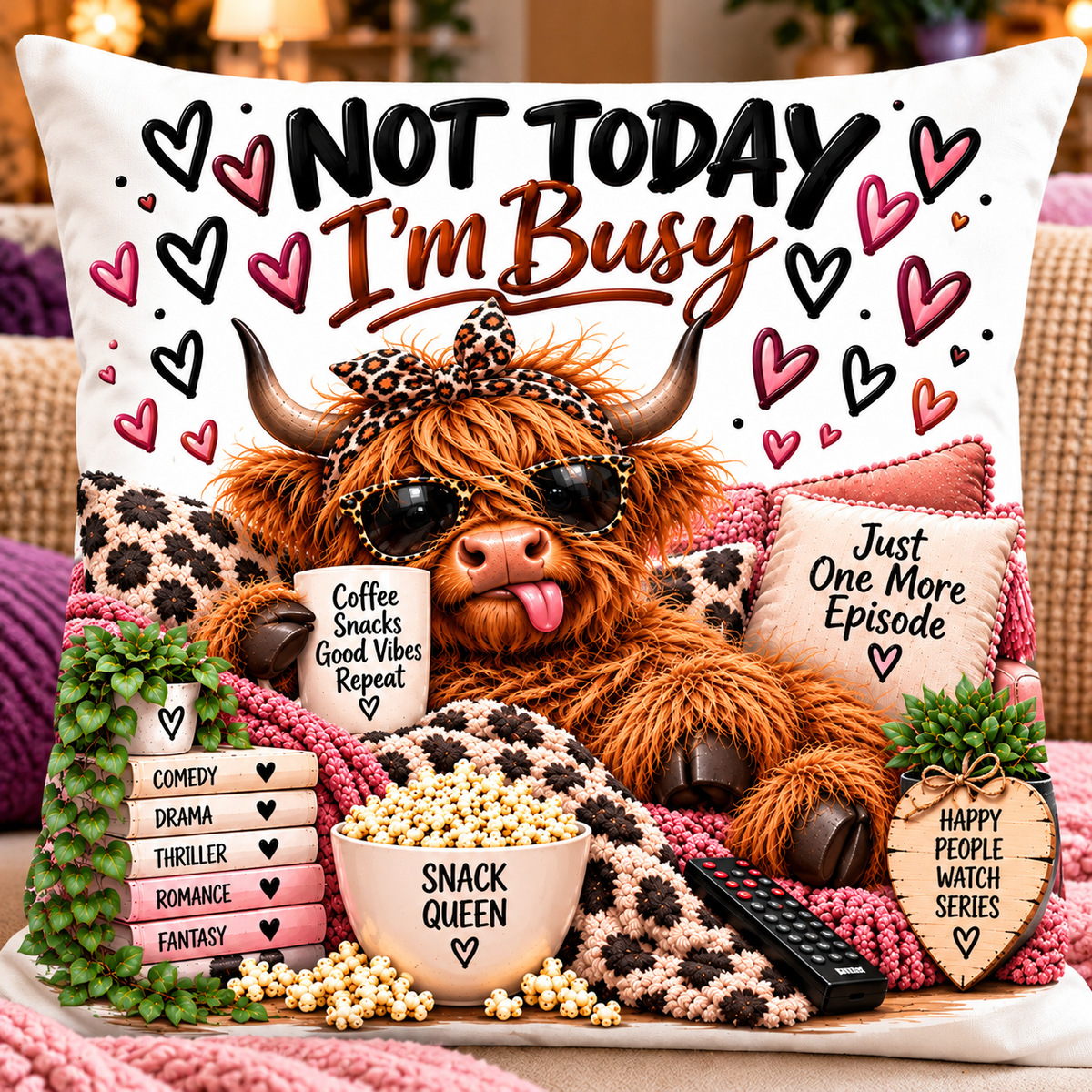 I'm busy Cushion