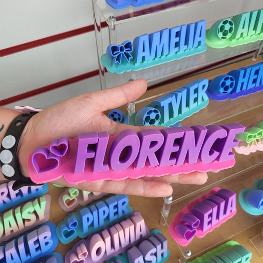 3d printed desk name sign