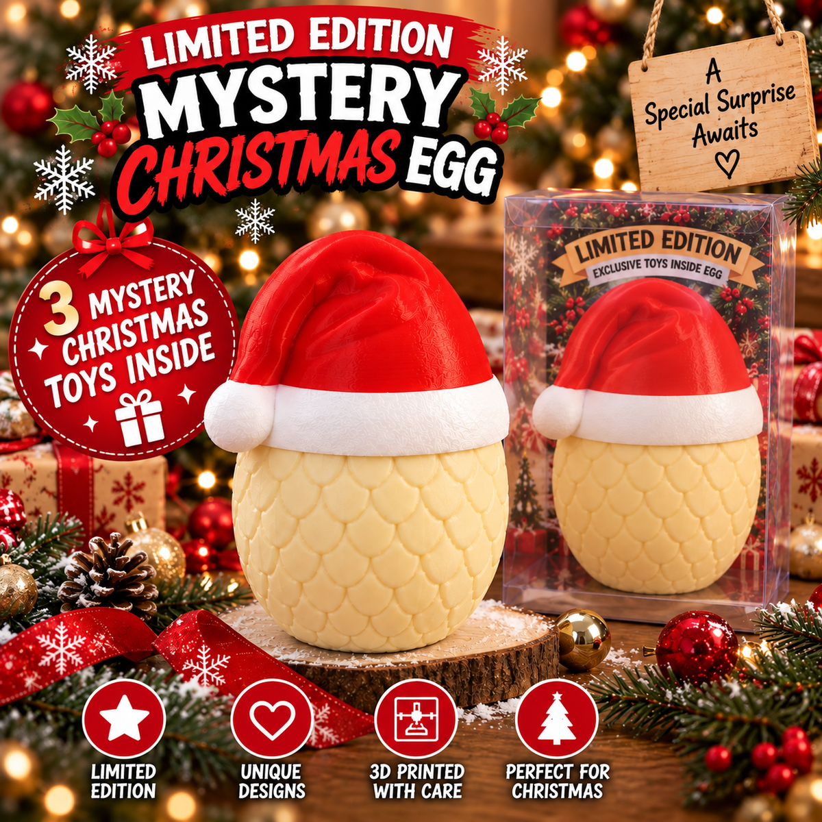 Large Christmas Egg Surprise