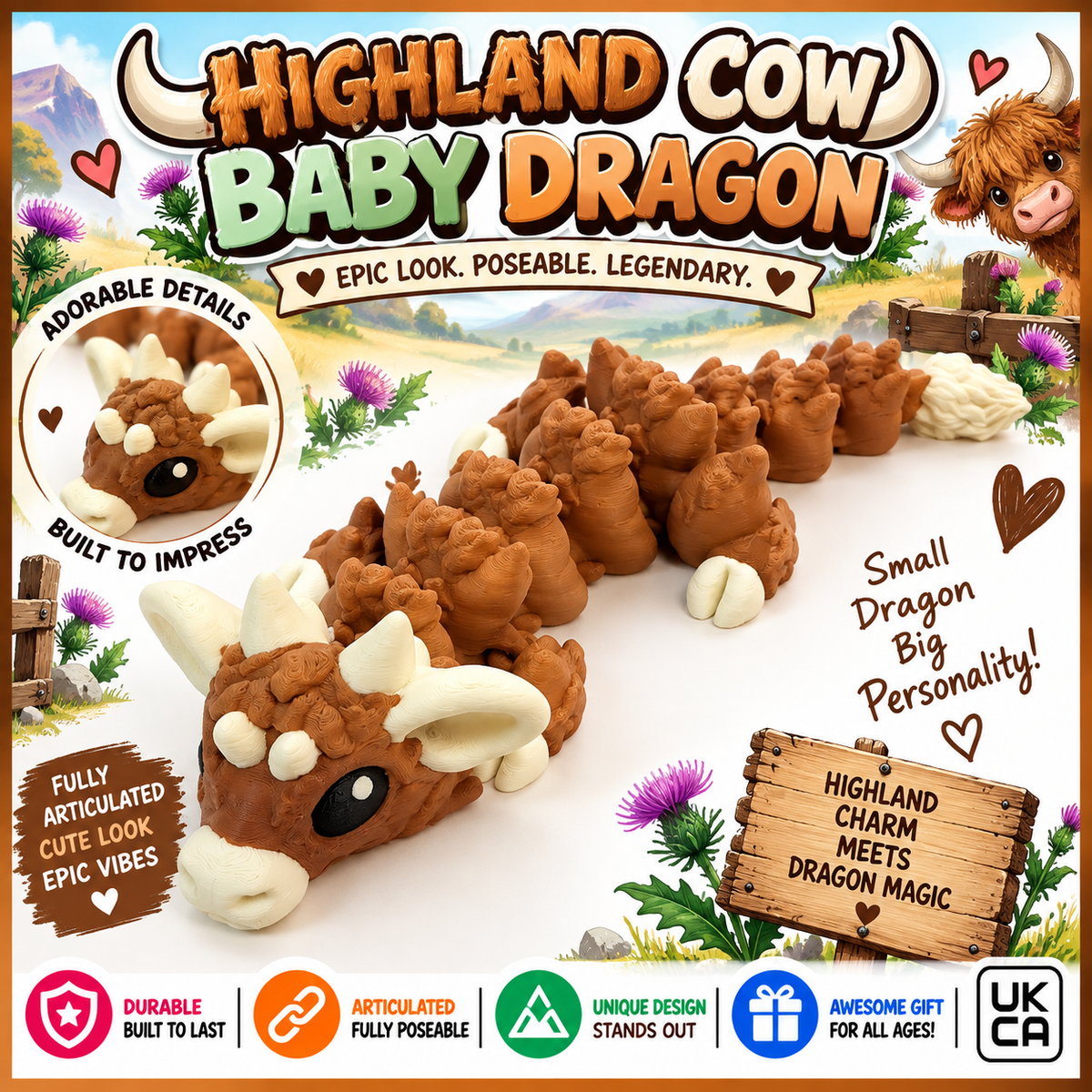 Highland Cow Dragon